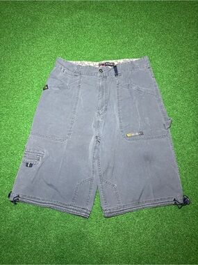 Vintage 90s Y2K Bugle Boy Carpenter Shorts, Baggy Jorts JNCO style (Size 34)